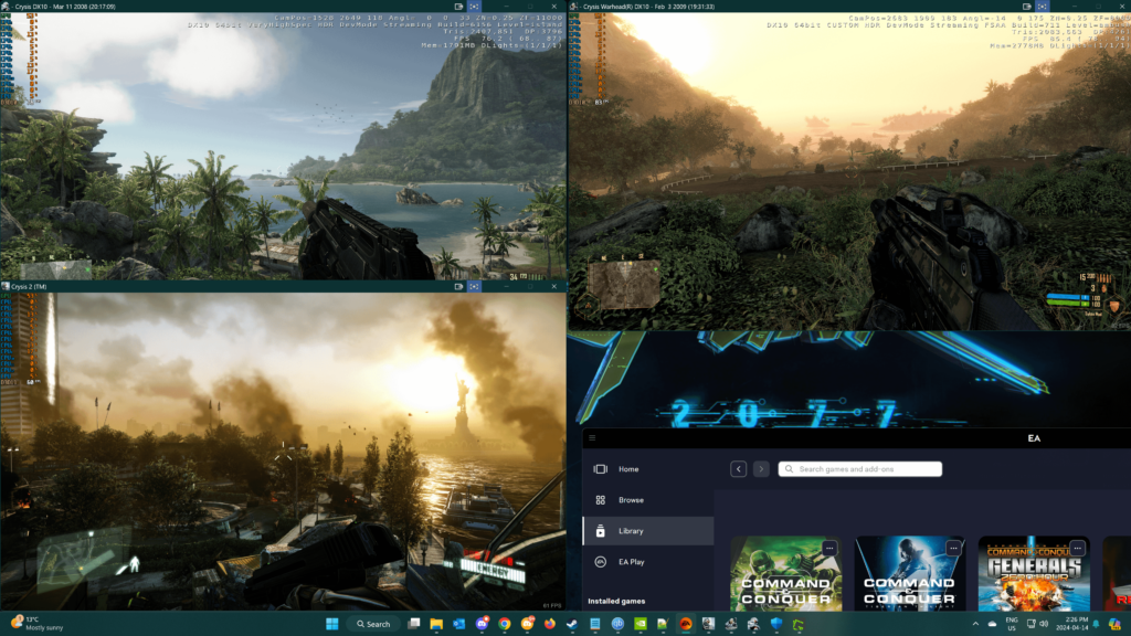 APR 2024. The day I killed the “Can it run Crysis meme” APR 2024. The day I killed the "Can it run Crysis meme"