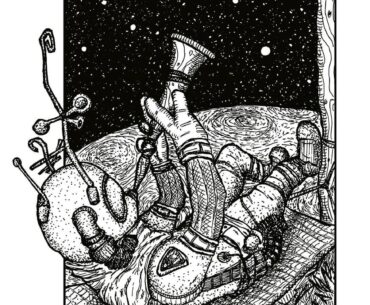 I drew fineliner drawings of Outer Wilds travelers. Hope you'll enjoy this artwork of Gabbro!