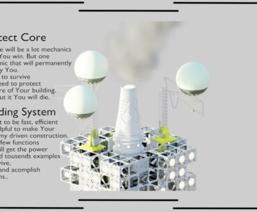 Cyberpunk City builder game features for crowdfunding campaign