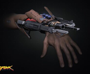 So, apparently Cyberpunk was supposed have a cyberware railgun. It was never released, but here are some concept arts by Michael Michera