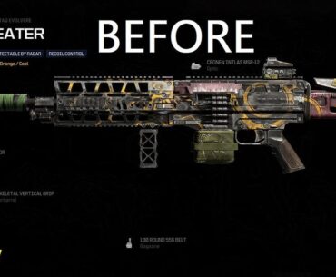 COD just stealth-nerfed a blueprint in the base battlepass. (TAQ EVOLVERE BLADE EATER).