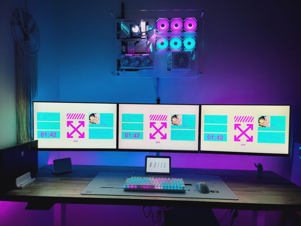 My new wall mounted set up