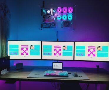 My new wall mounted set up