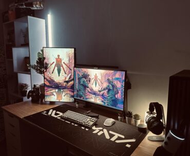 Recently bought a new desk. Went from the white table top to a much bigger wooden butcher block and I really like it. What do you think?