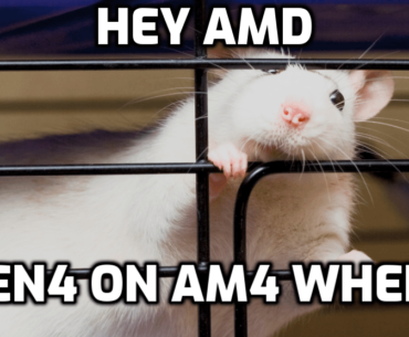I mean since you guys launch a new AM4 CPU every 2 months anyway, might as well yes? pls?