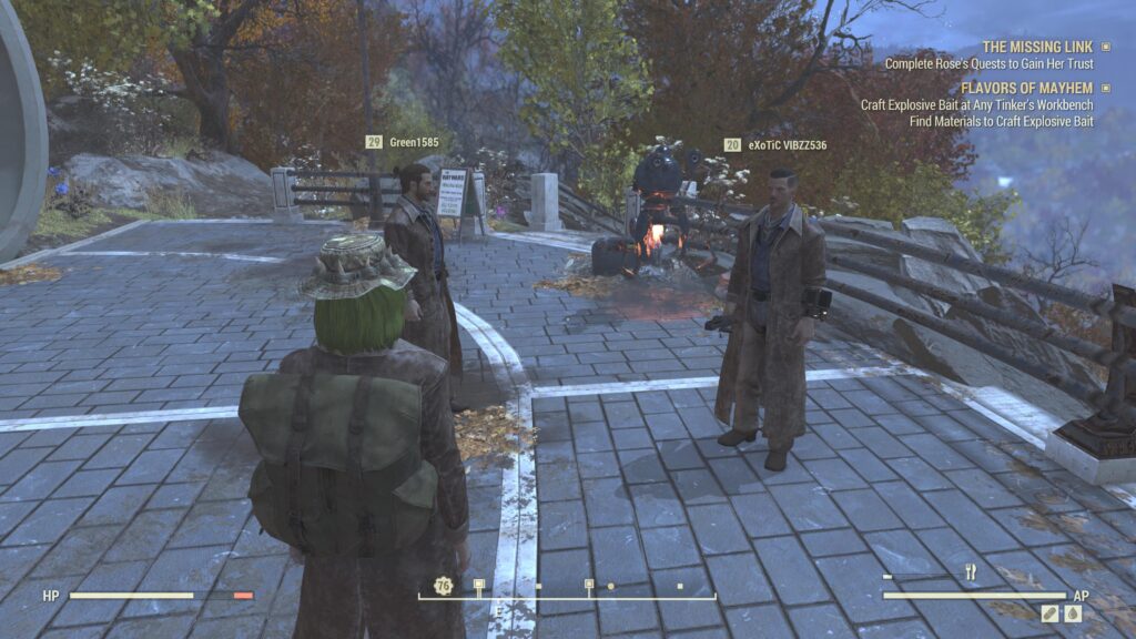 I made a hobby in Fallout 76 where I find low level players and give them cowboy dusters I’ve crafted