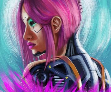 A fanart of Songbird in a painterly style