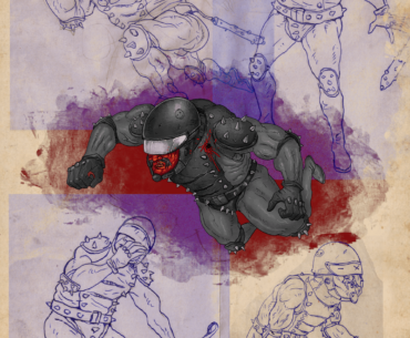 Hand-drawn pictures for our (mine and my brother's) dirty cyberpunk visual novel.