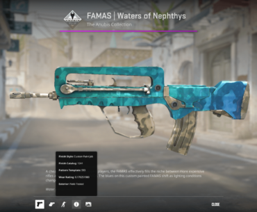 Any trade offers for my water of nepthys famas?(ft) looking for M4A4 or Ak47 skins but any good trade is welcome