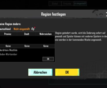 How do I change my region?
