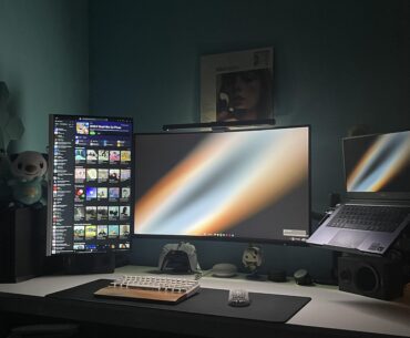 my simpl work/light gaming setup