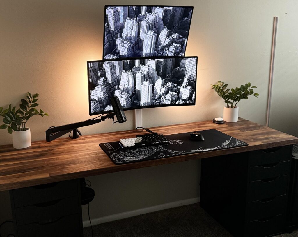 I do love RGB, but this new setup called for a more natural feel.