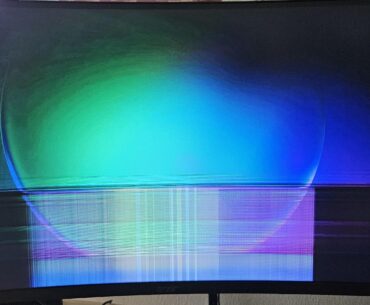 Why does my monitor look like this after booting? It fades away and gets to normal condition after 5 mins.