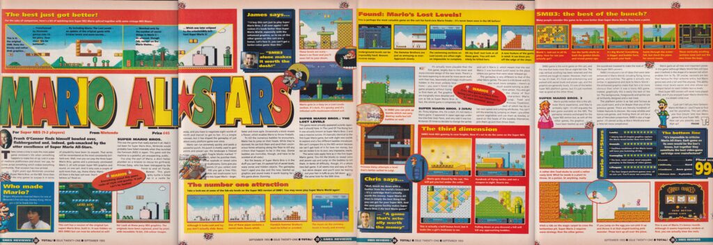 Super Mario All-Stars - Super Nintendo review from Total Nintendo UK Issue 21 09-1993