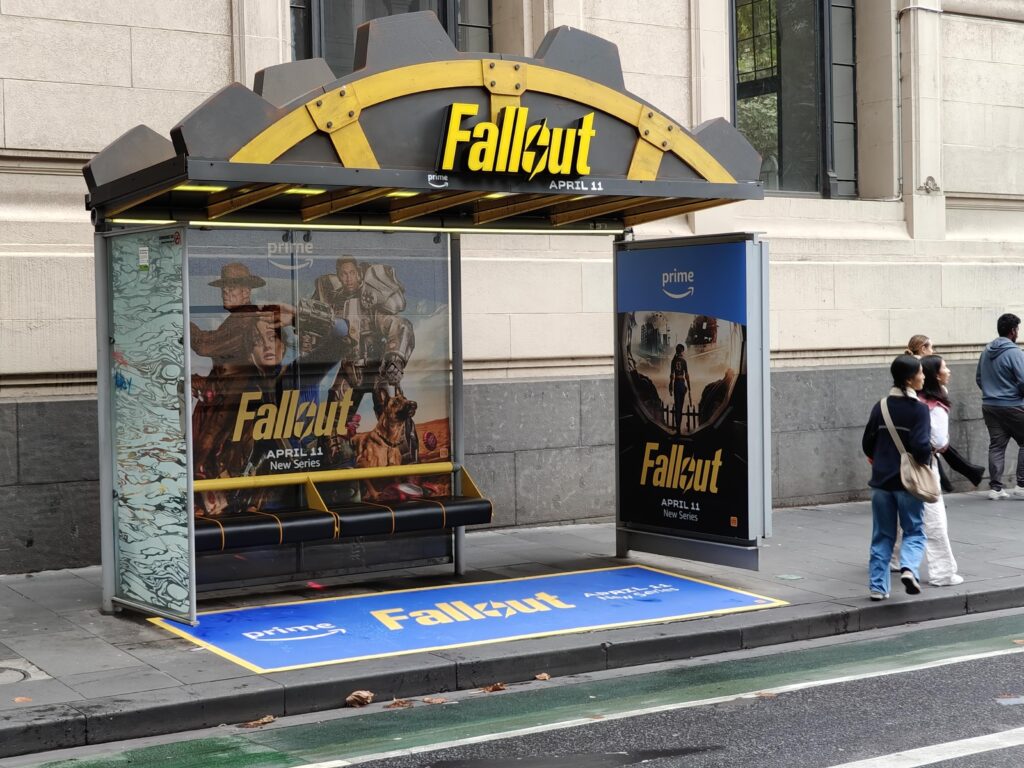 Fallout themed bus stop