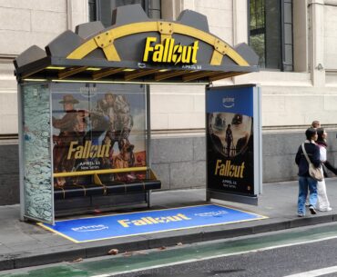 Fallout themed bus stop