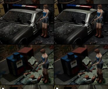 The og Resident Evil 3 - Just some comparison pics of original textures vs. Seamless HD Project 2.0