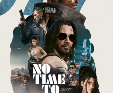 "The name's V, just V". Recreated the No Time To Die poster in the Cyberpunk 2077 world. All assets were captured with the in-game photo mode and built in Photoshop,. Ref in p.2, process in p.3.