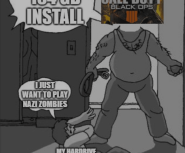 How my hard drive feels installing Blackops4