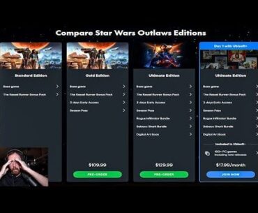 Star Wars Outlaws have Season pass + EA + Locked content at launch for Premium