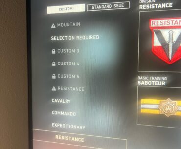 For some reason I can’t change classes in any multiplayer game