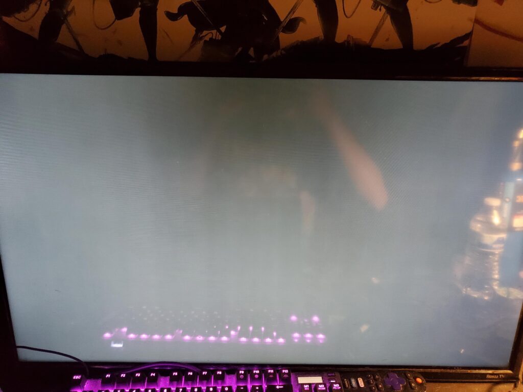 Pc screen goes either grey or green