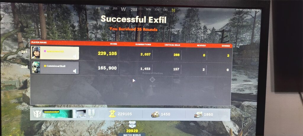 Round 35 could have gone longer, but needed to get off