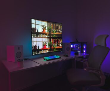 Still setting up the office, but the battlestation is complete