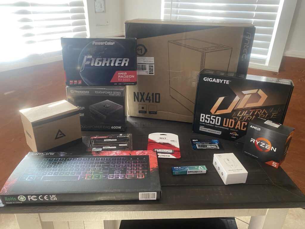 Stoked for my son to get home from school so we can put together his first PC for his birthday