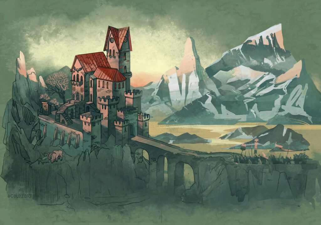 My landscape of Skyhold from Dragon Age 3