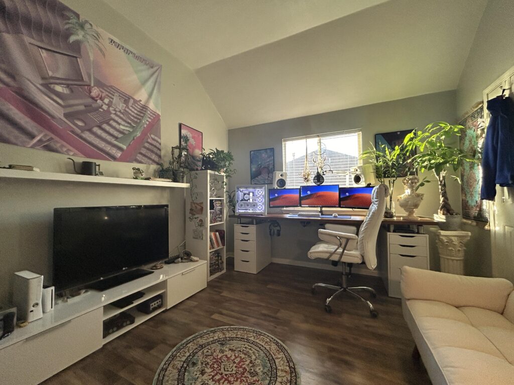 My bedroom, office, gaming setup, and nursery
