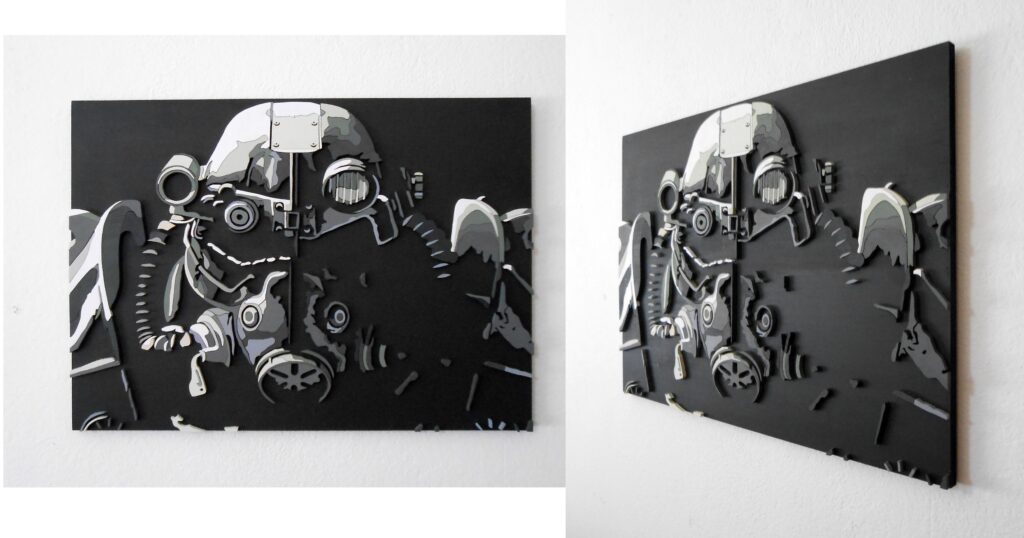 I made Fallout wall art out of wood. I hope you like it.