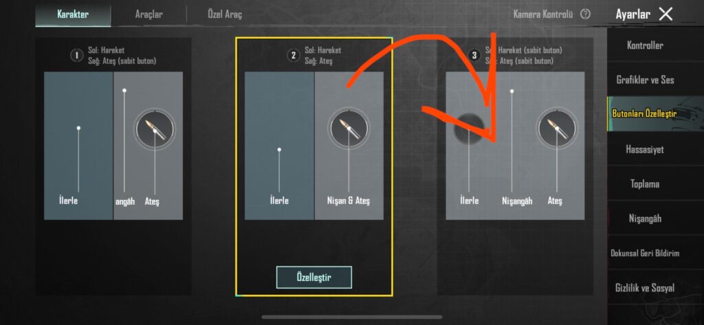 How can I switch the controls from 2 to 3? Pls helpppp