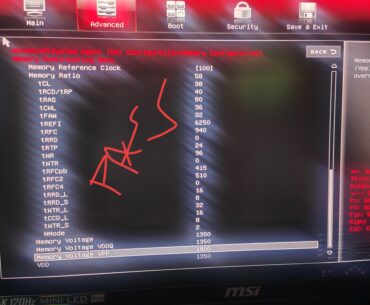 Help OC MSI Titan RAM