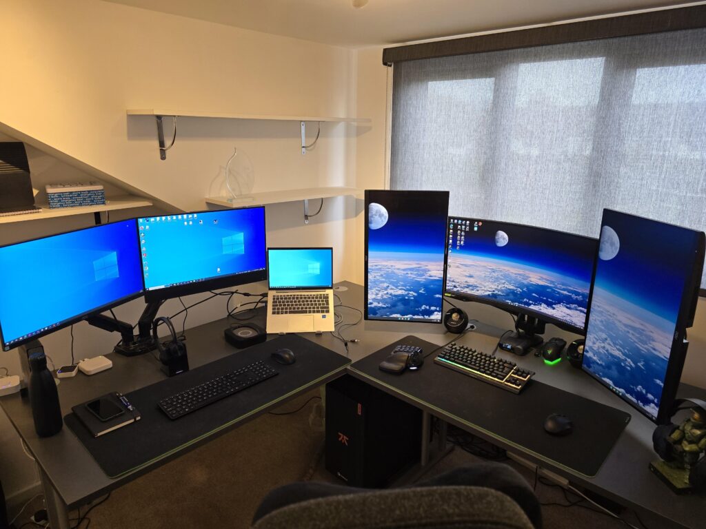 Just moved house. WFH on the left. Gaming on the right
