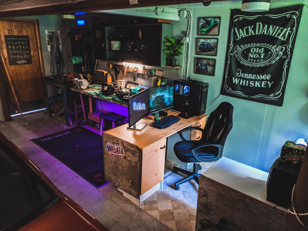 Something different.. A garage battlestation