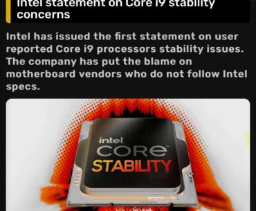 Intel blaming others?