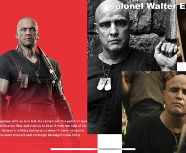 If you watched ‘Apocalypse Now’ movie you’ll realize Kurt Hansen heavily inspired by Colonel Kurtz from the movie they even have the same look.