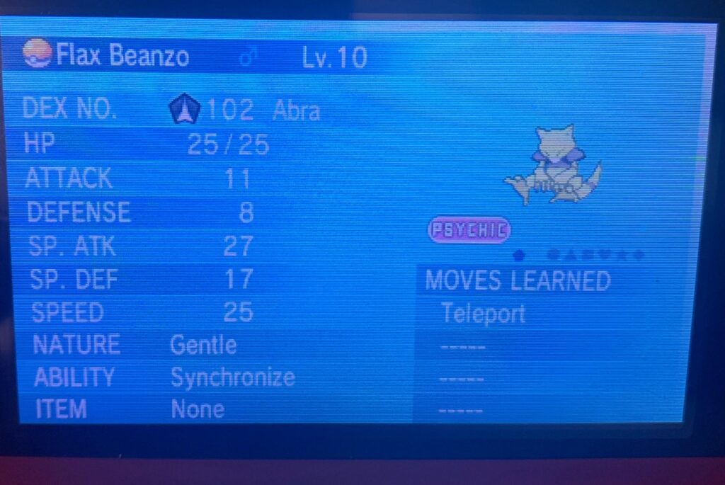 What my 4 year old named her first Abra