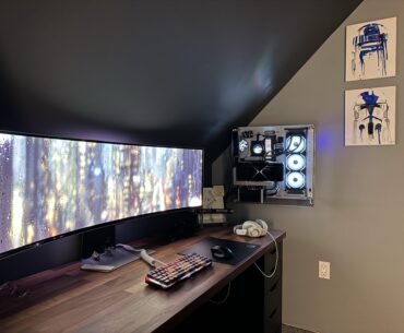 My wall mounted PC setup