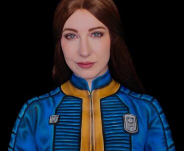 I bodypainted myself into a Vault Dweller from Fallout. I hope you like it!