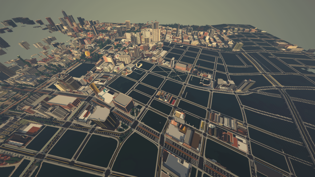 Southside of Basin City, been working on for about a year in this area. 109 render distance