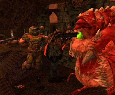 Just started DOOM Eternal(I know I'm late), but so far I'm loving it, so I made this, DOOM Slayer ripping and tearing up a Caco Demon.