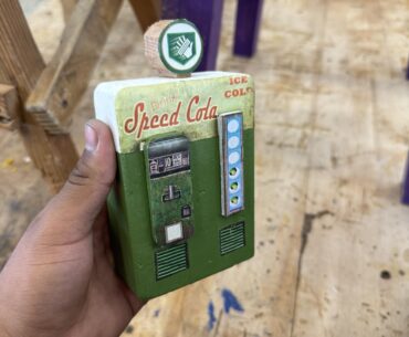 Mini Speed Cola Machine I made out of wood in my construct class