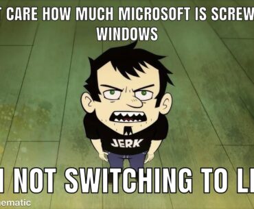 Most of my games I play and software I use don’t support Linux