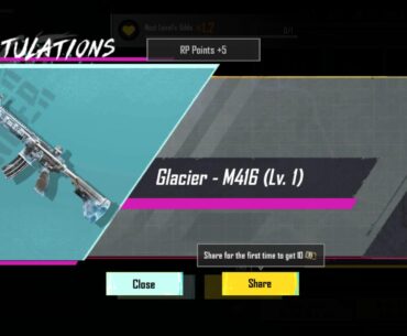 Got the glacier unexpectedly my first season. I used play in s3 but forgot the account. Recently started on new account and got this bad boy