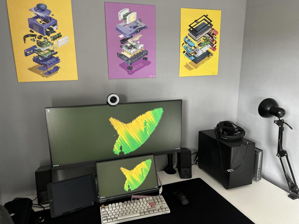 Reminiscing on my old setup before the baby arrived....
