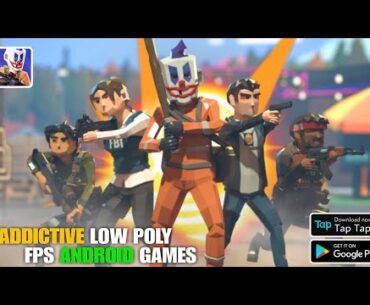 Polygon Arena: Online multiplayer Low Poly Addictive Mobile Games First person shooter Gameplay