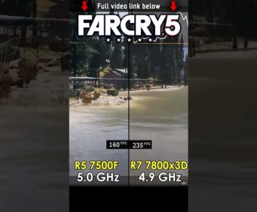 Ryzen 5 7500F vs Ryzen 7 7800x3D Test in Games