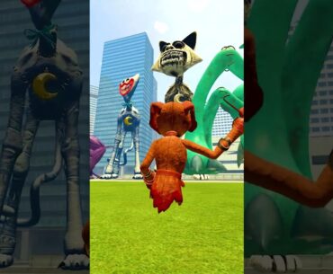 FAMILY CATNAP AND NEW BIG HUGGY CATNAP SIZE COMPARISON in Garry's Mod | Poppy Playtime Chapter 3